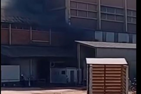 Incêndio atinge instalações da antiga fábrica da Itaiquara em Tapiratiba