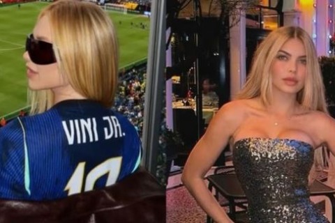 Suposto affair de Vini Jr. aparece com champanhe após término com Virginia